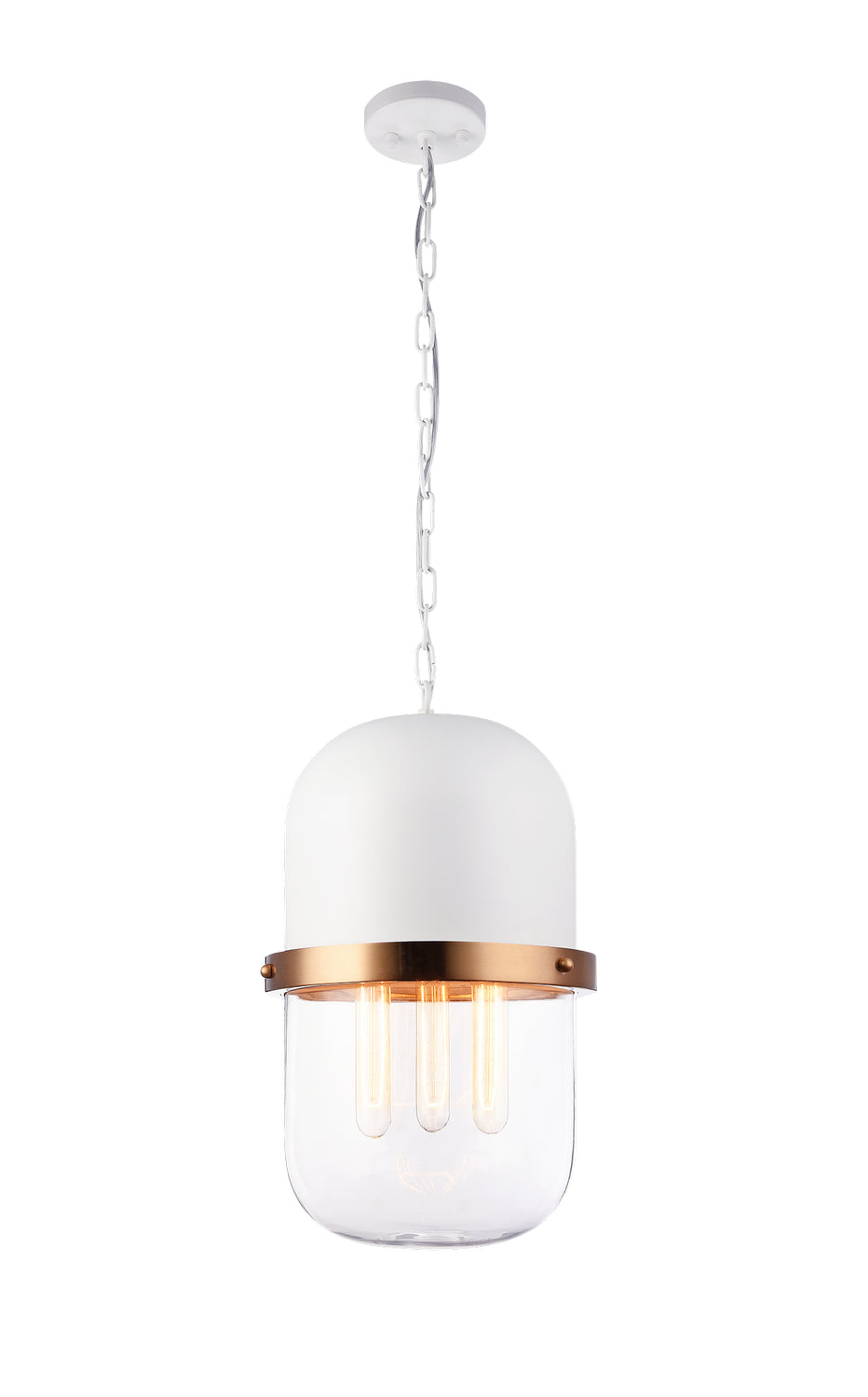 Tillie Three Light Pendant in White - available from The Lighting Shoppe, trusted by Canadian homeowners