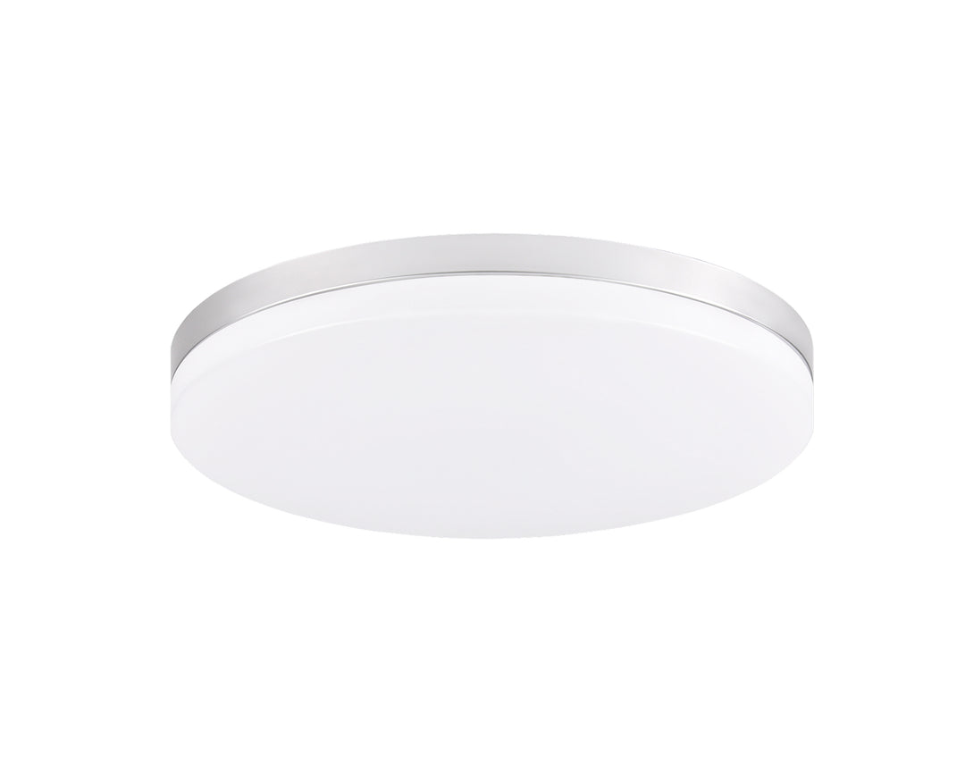 Xelan LED Flush Mount in Painted Silver - available from The Lighting Shoppe, trusted by Canadian homeowners