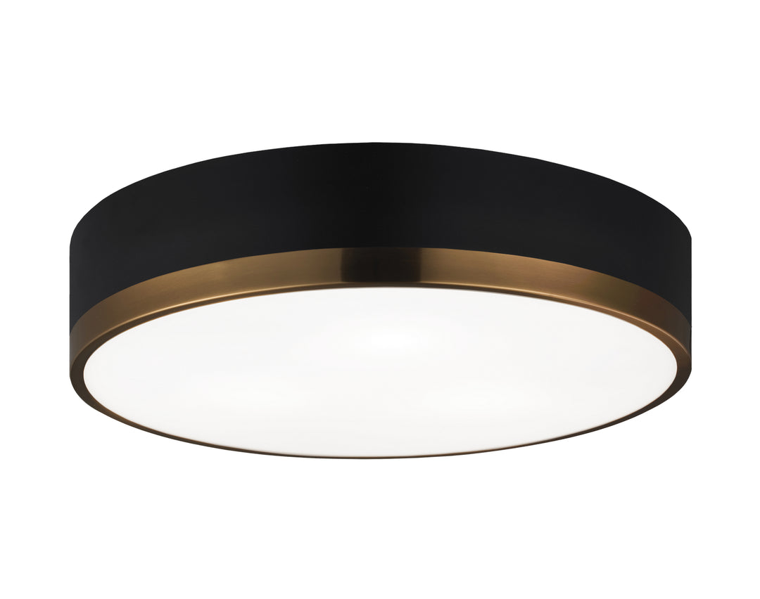 Matteo Canada - M14303BKAG - Three Light Ceiling Mount - Trydor - Black & Aged Gold Brass
