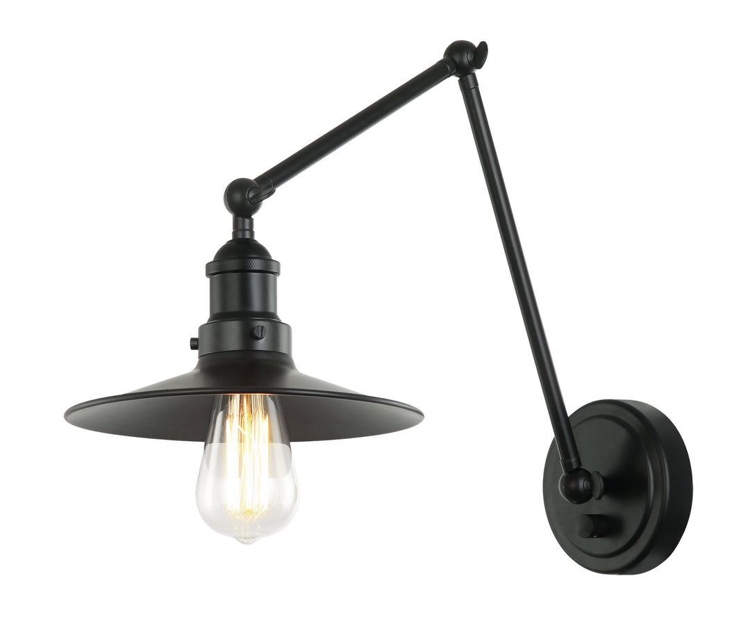 Brixson One Light Wall Sconce in Black - available from The Lighting Shoppe, trusted by Canadian homeowners