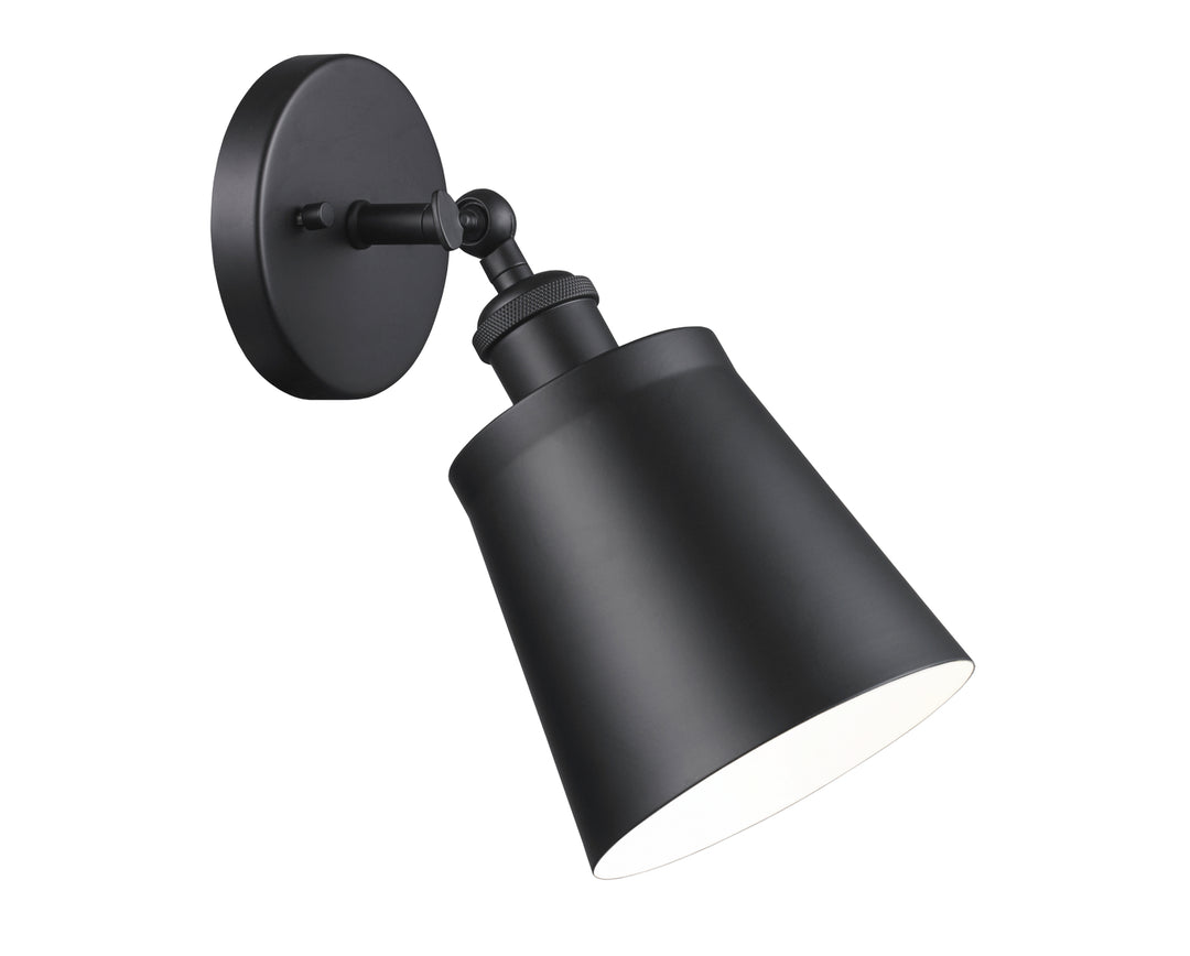 Kinsley One Light Wall Sconce in Black - available from The Lighting Shoppe, trusted by Canadian homeowners