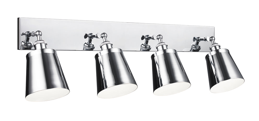 Kinsley Four Light Wall Sconce in Chrome - available from The Lighting Shoppe, trusted by Canadian homeowners