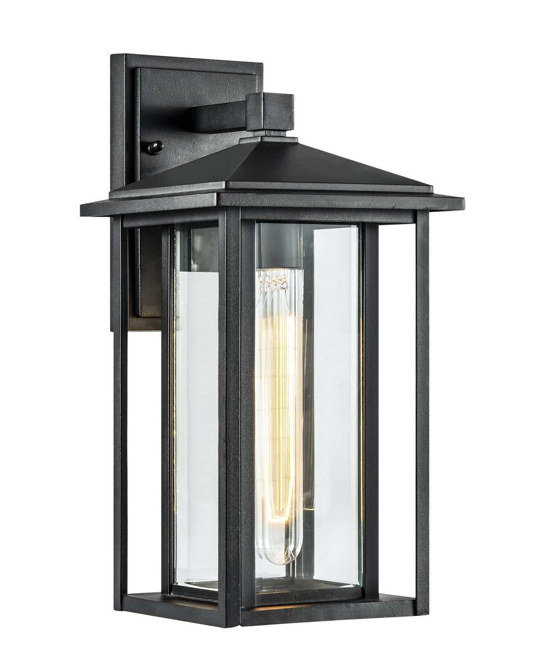 Caldwell One Light Wall Sconce in Matte Black - available from The Lighting Shoppe, trusted by Canadian homeowners