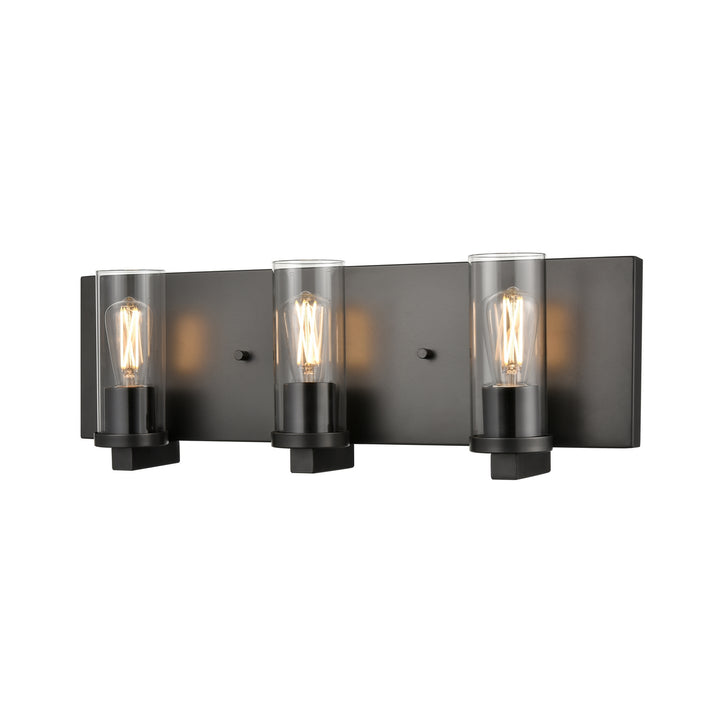 DVI Canada - DVP28143MF+GR-CL - Three Light Vanity - Sambre - Multiple Finishes And Graphite w/Clear Glass