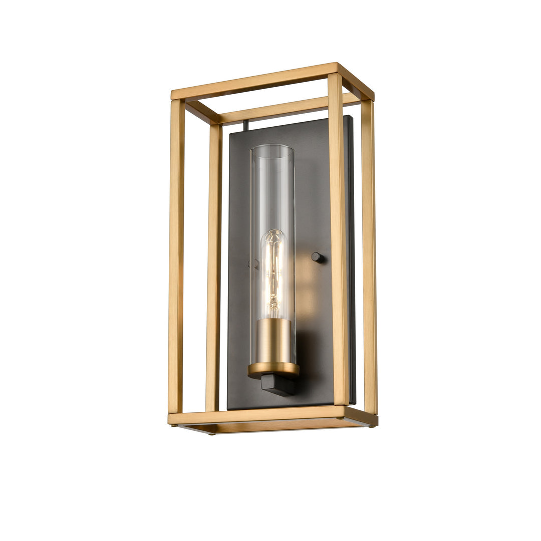 DVI Canada - DVP28199MF+BR+GR-CL - One Light Wall Sconce - Sambre - Multiple Finishes And Brass And Graphite w/Clear Glass