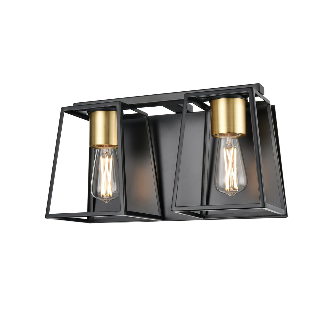 Cape Breton Two Light Vanity in Multiple/Ebony - available from The Lighting Shoppe, trusted by Canadian homeowners