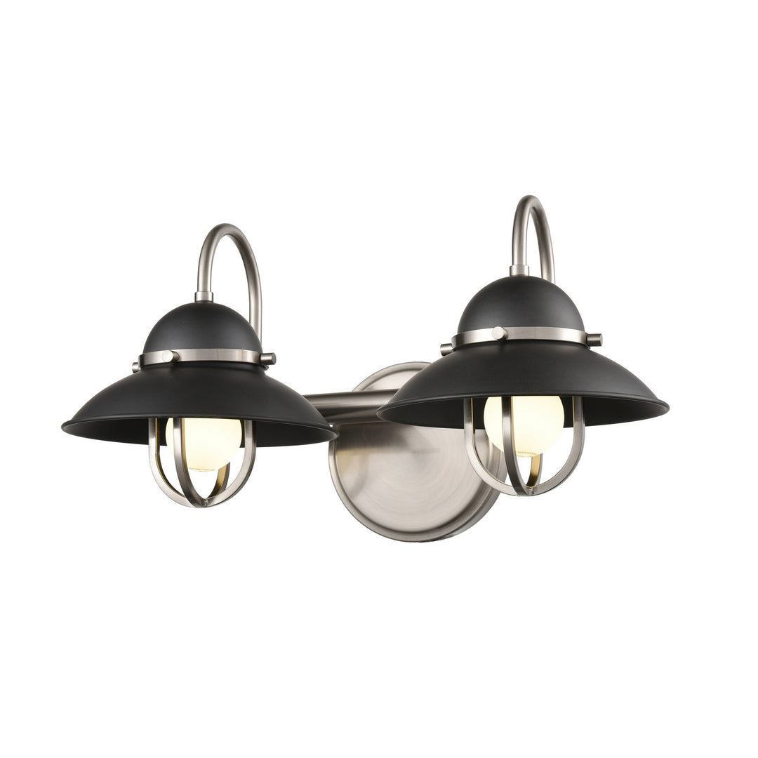 DVI Canada - DVP31022GR+SN - Two Light Vanity - Peggy'S Cove - Graphite And Satin Nickel