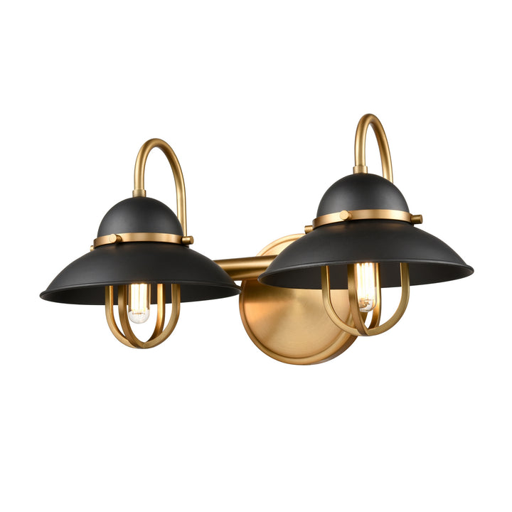 DVI Canada - DVP31022GR+VBR - Two Light Vanity - Peggy'S Cove - Graphite And Venetian Brass