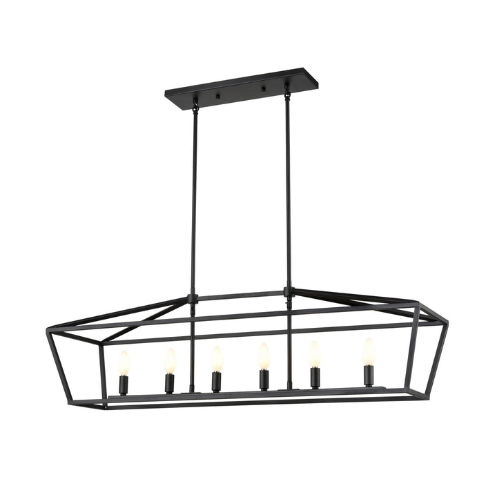 Cabot Trail Six Light Linear Pendant in Graphite - available from The Lighting Shoppe, trusted by Canadian homeowners