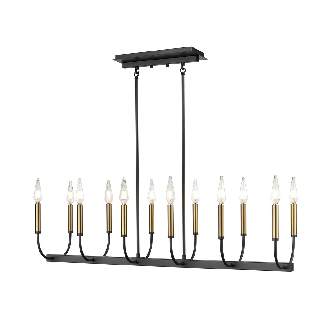 Olivia 12 Light Linear Pendant in Multiple/Graphite - available from The Lighting Shoppe, trusted by Canadian homeowners