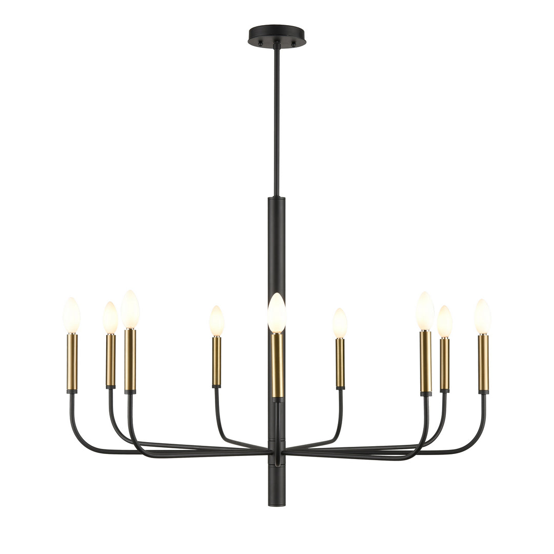 DVI Canada - DVP44029MF+GR - Nine Light Chandelier - Olivia - Multiple Finishes And Graphite
