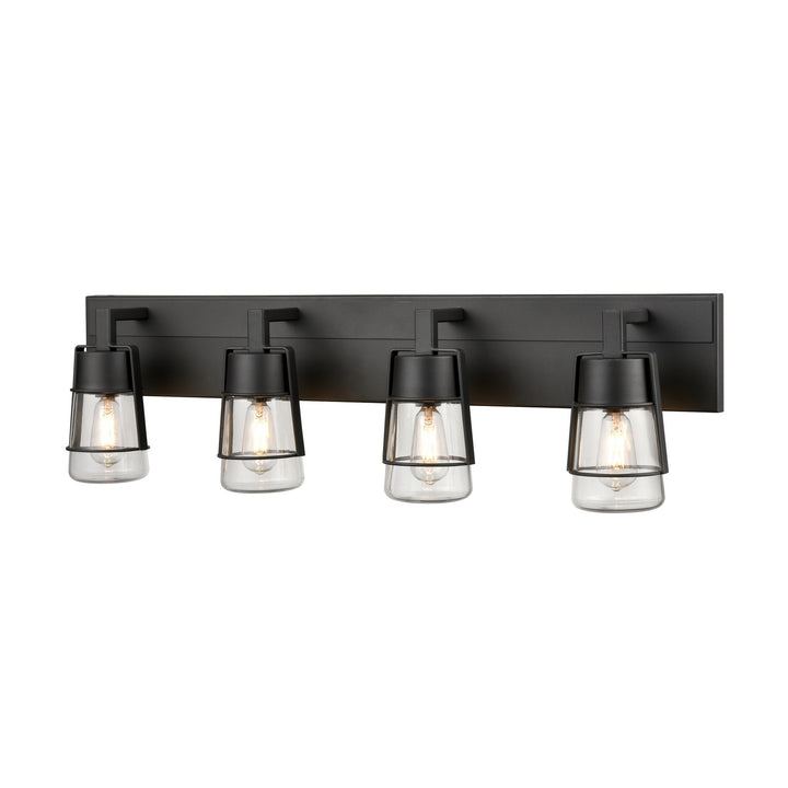 DVI Canada - DVP44444GR-CL - Four Light Vanity - Lake Of The Woods - Graphite w/Clear Glass