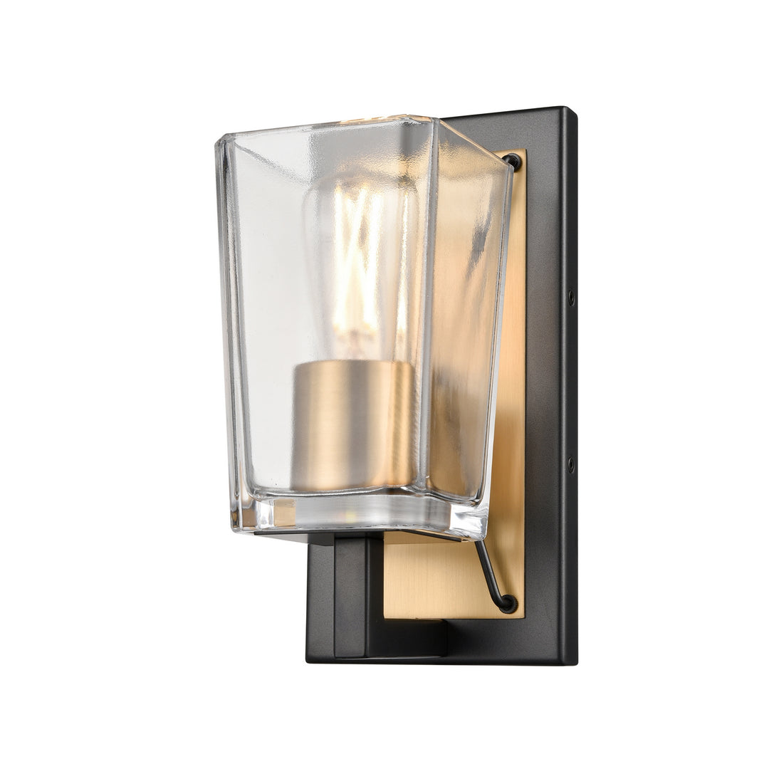 DVI Canada - DVP46901BR+GR-CL - One Light Wall Sconce - Riverdale - Brass And Graphite w/Clear Glass