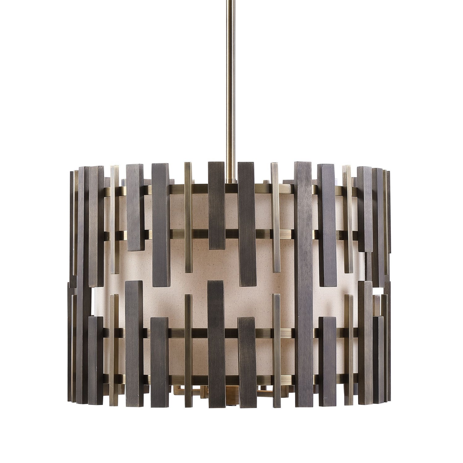 Uttermost - 21517 - Four Light Pendant - Myers - Antique Brass ...