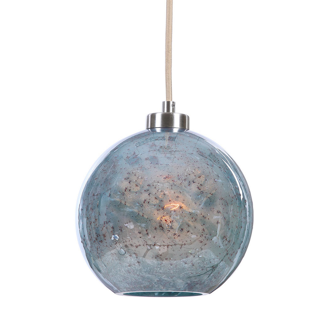 Gemblue One Light Mini Pendant in Brushed Nickel - available from The Lighting Shoppe, trusted by Canadian homeowners