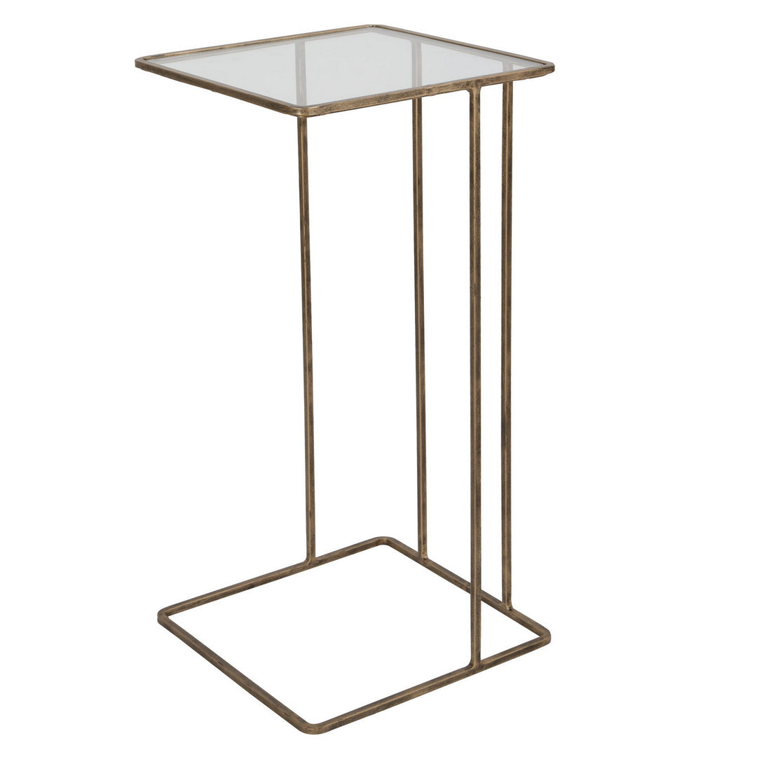 Cadmus Side Table in Antiqued Gold - available from The Lighting Shoppe, trusted by Canadian homeowners