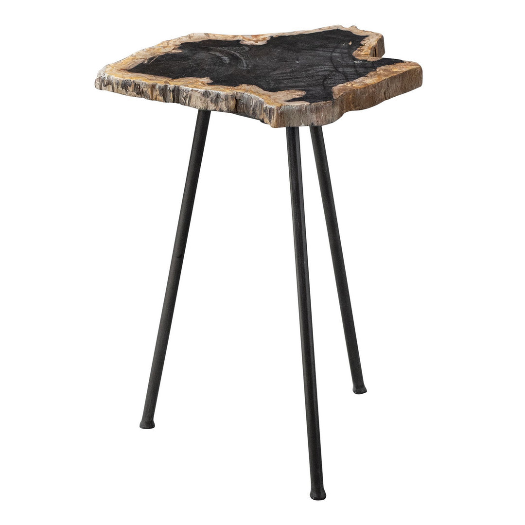 Mircea Accent Table in Aged Black - available from The Lighting Shoppe, trusted by Canadian homeowners