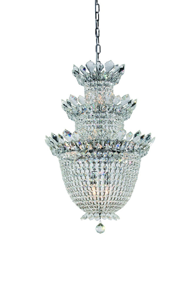 Empire 13 Light Chandelier in Chrome - available from The Lighting Shoppe, trusted by Canadian homeowners