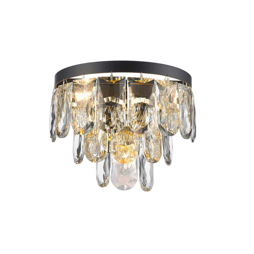 Havana Three Light Wall Sconce in Gold/Black - available from The Lighting Shoppe, trusted by Canadian homeowners