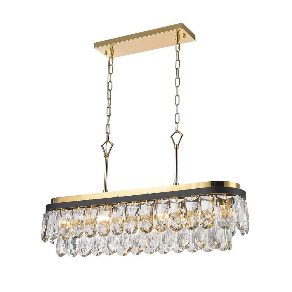 Havana 11 Light Chandelier in Gold/Black - available from The Lighting Shoppe, trusted by Canadian homeowners
