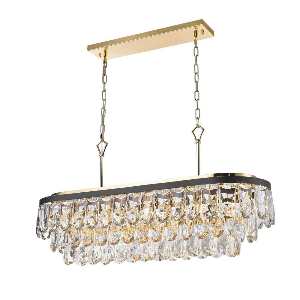 Havana 14 Light Chandelier in Gold/Black - available from The Lighting Shoppe, trusted by Canadian homeowners