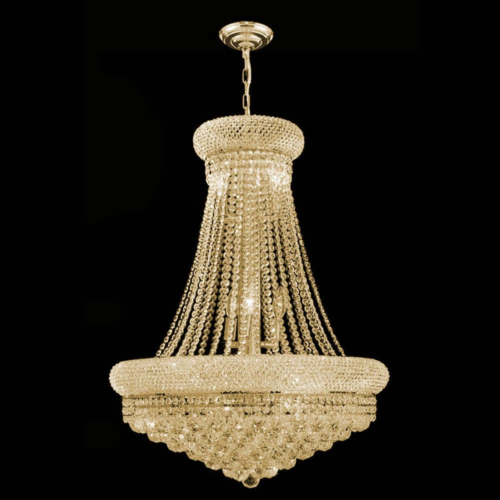 Empire 14 Light Chandelier in Gold - available from The Lighting Shoppe, trusted by Canadian homeowners