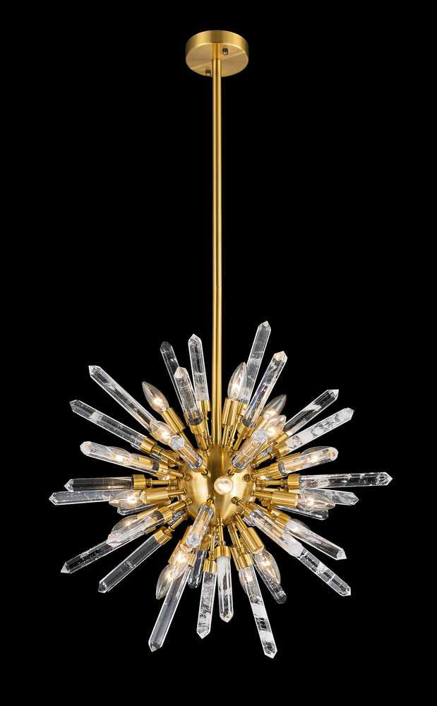 Constellation 20 Light Chandelier in Antique Brass - available from The Lighting Shoppe, trusted by Canadian homeowners
