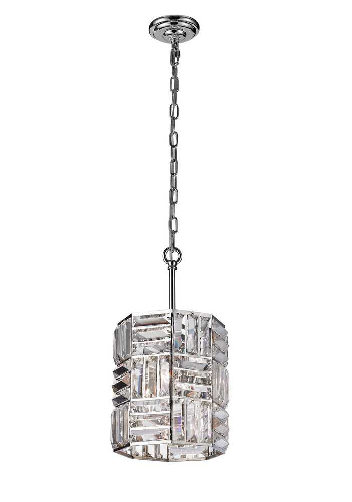 Florence Four Light Pendant in Chrome/Smoke Crystal - available from The Lighting Shoppe, trusted by Canadian homeowners