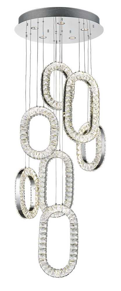 LED LED Chandelier in Chrome - available from The Lighting Shoppe, trusted by Canadian homeowners