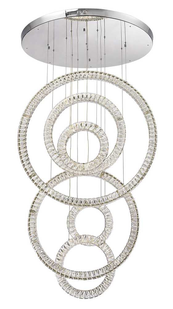 LED LED Chandelier in Chrome - available from The Lighting Shoppe, trusted by Canadian homeowners