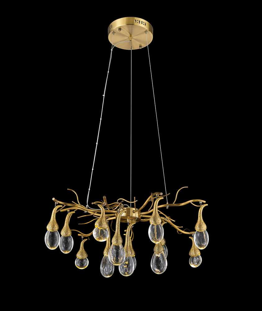 LED LED Chandelier in Antique brass - available from The Lighting Shoppe, trusted by Canadian homeowners