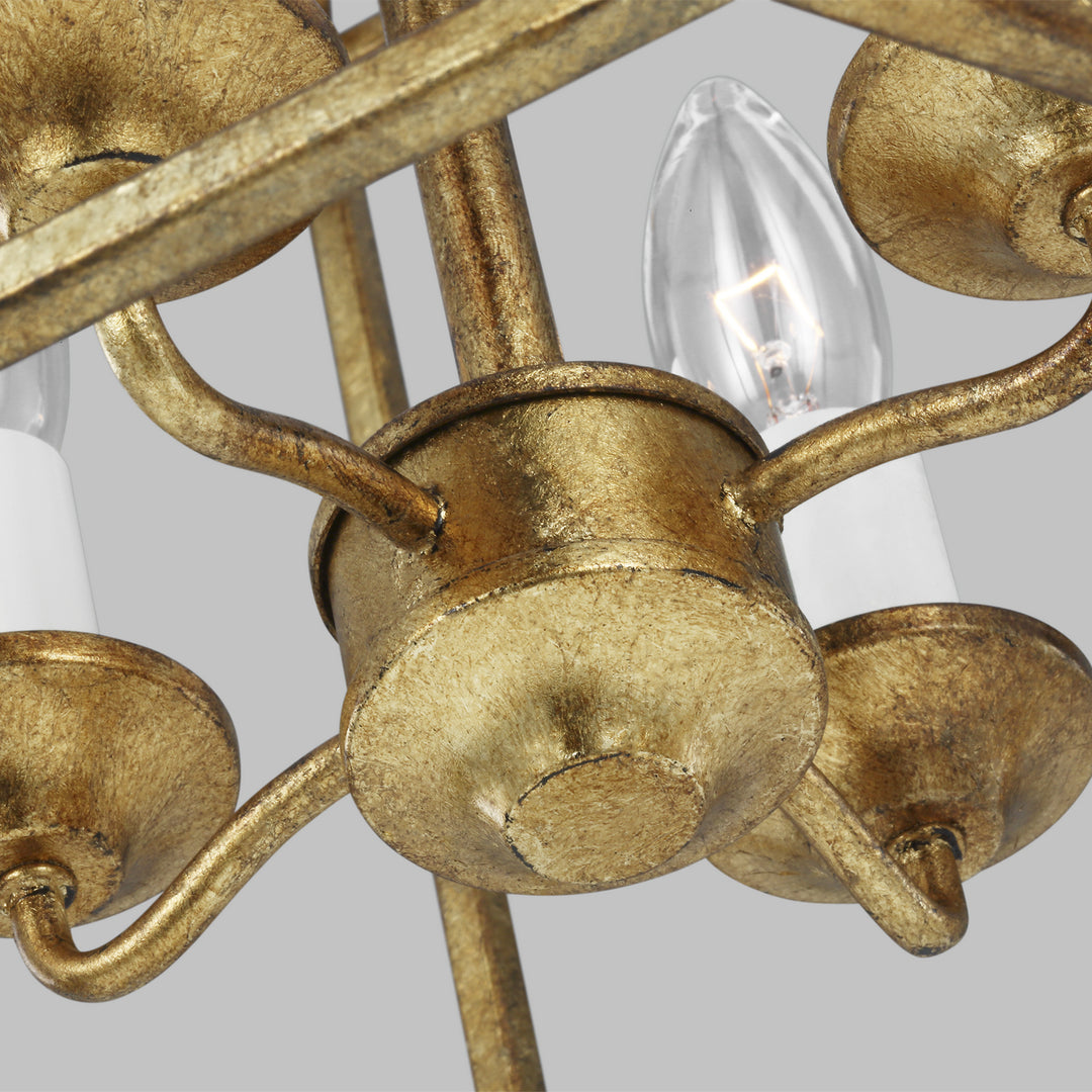 Visual Comfort Studio Canada - AC1004ADB - Four Light Pendant - Bantry House - Antique Gild