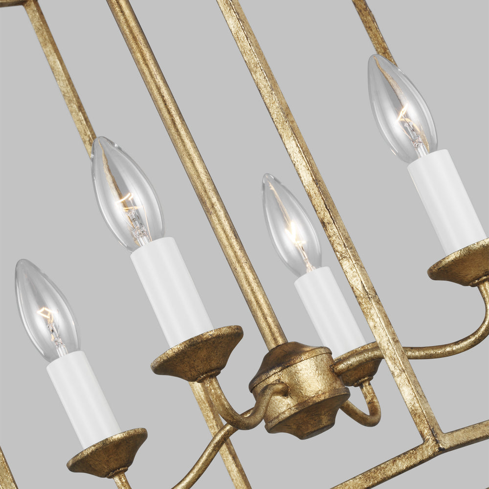 Visual Comfort Studio Canada - AC1014ADB - Four Light Pendant - Bantry House - Antique Gild
