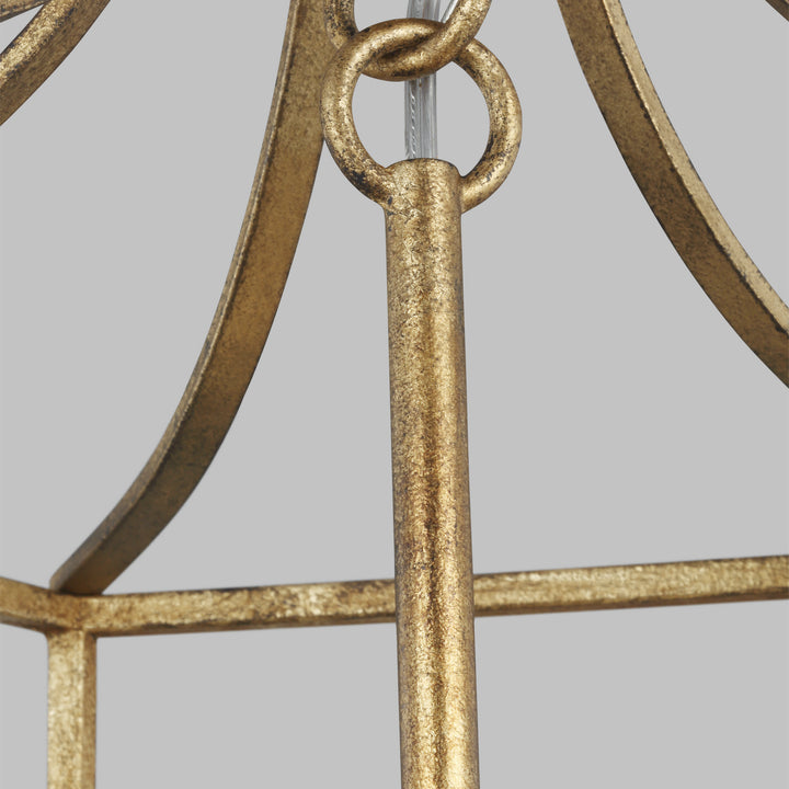 Visual Comfort Studio Canada - AC1014ADB - Four Light Pendant - Bantry House - Antique Gild