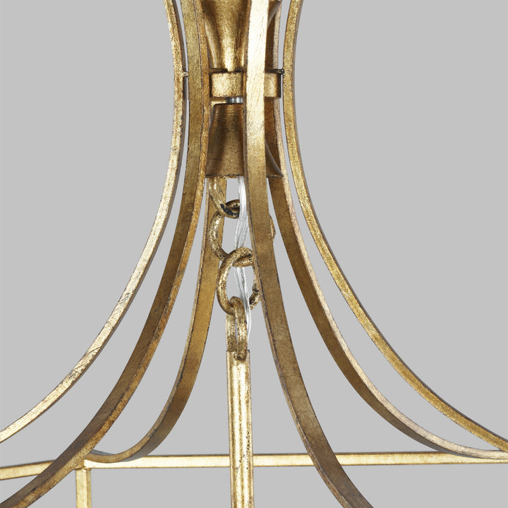 Visual Comfort Studio Canada - AC1024ADB - Four Light Pendant - Bantry House - Antique Gild