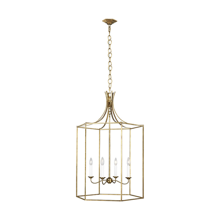 Visual Comfort Studio Canada - AC1024ADB - Four Light Pendant - Bantry House - Antique Gild