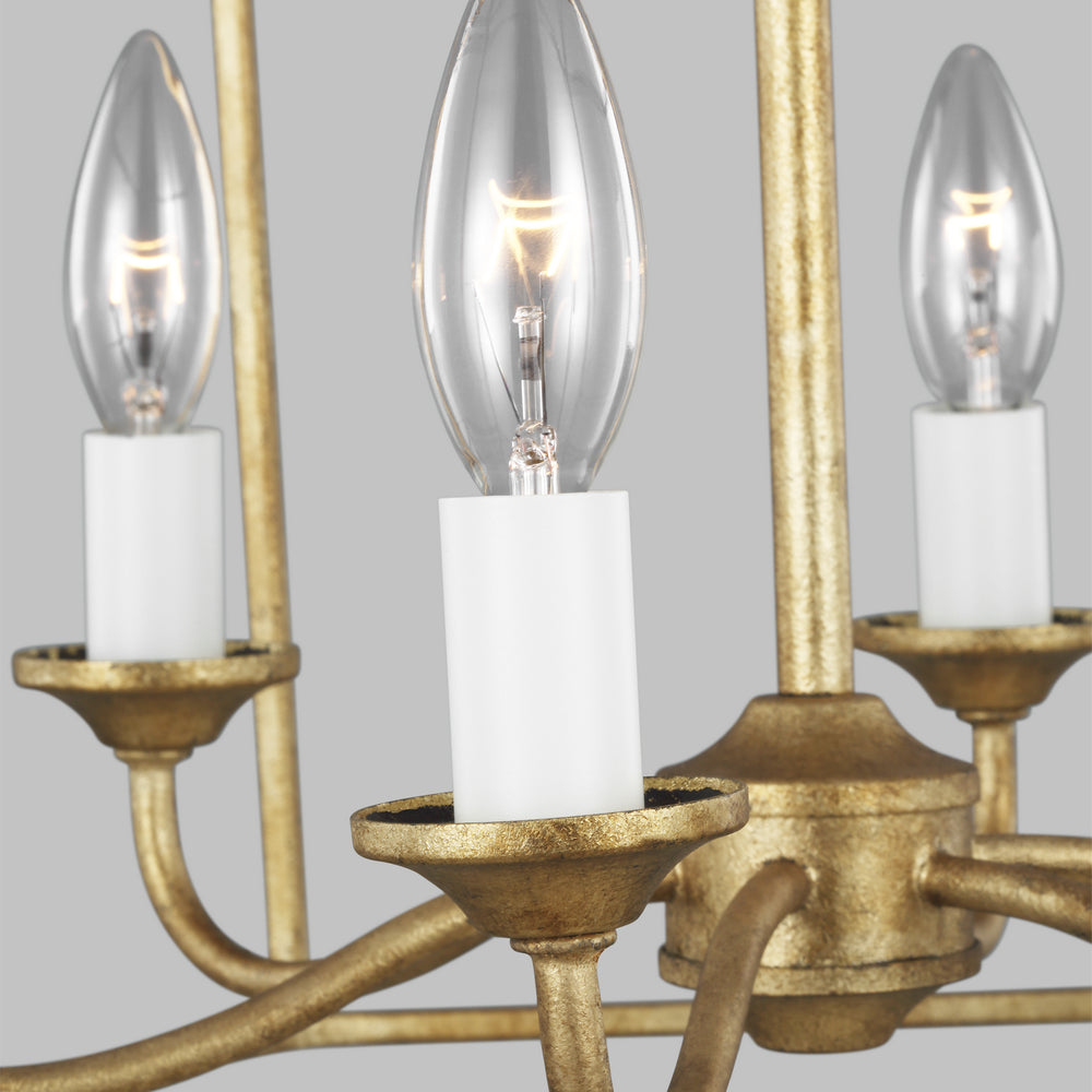 Visual Comfort Studio Canada - AC1046ADB - Six Light Chandelier - Bantry House - Antique Gild