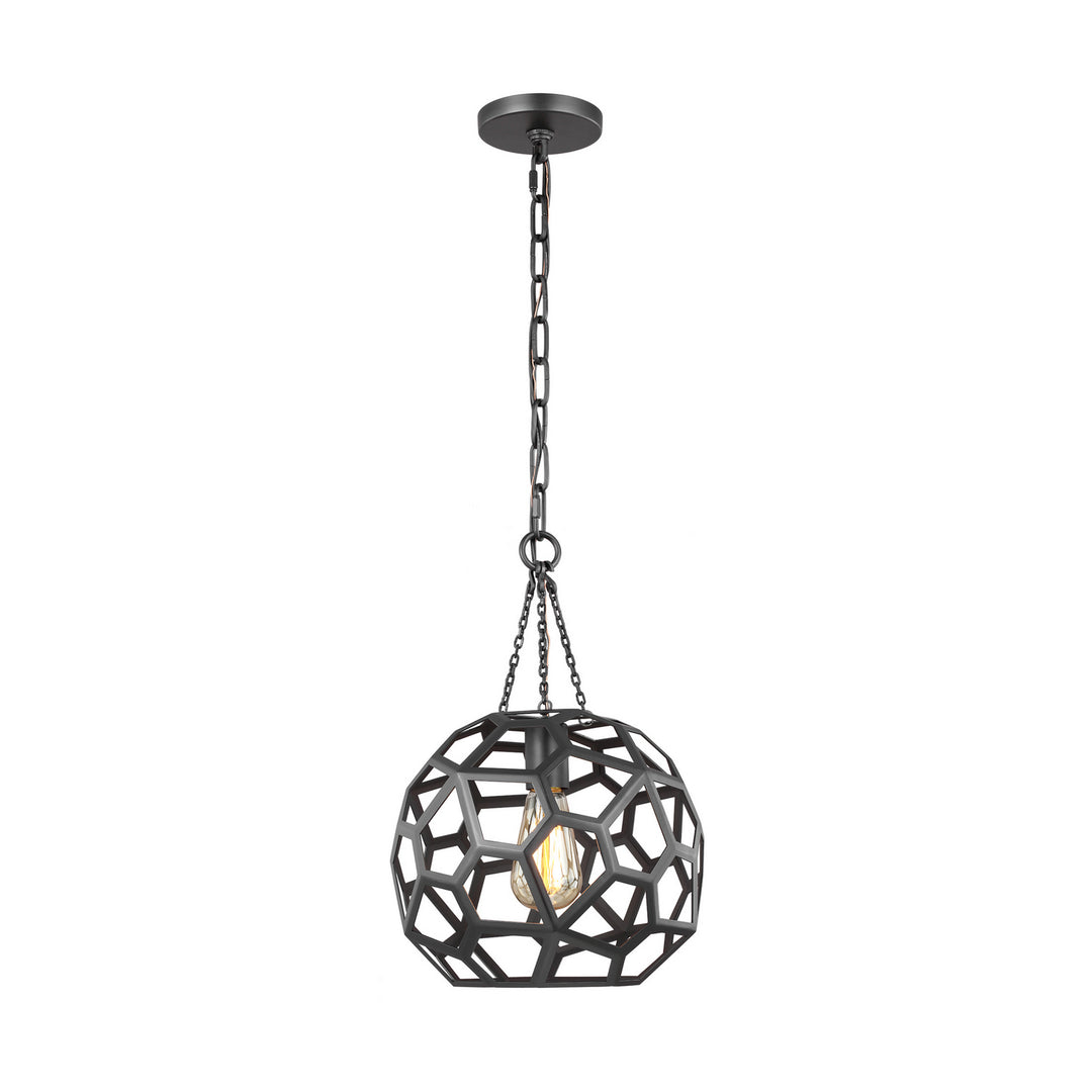Visual Comfort Studio Canada - AP1051MBK - One Light Pendant - Feccetta - Midnight Black