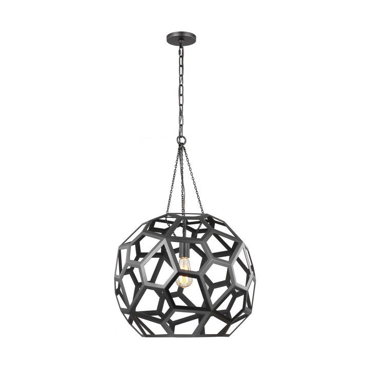 Visual Comfort Studio Canada - AP1071MBK - One Light Pendant - Feccetta - Midnight Black