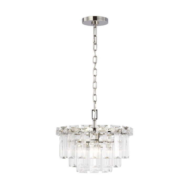 Arden Four Light Chandelier in Polished Nickel - available from The Lighting Shoppe, trusted by Canadian homeowners