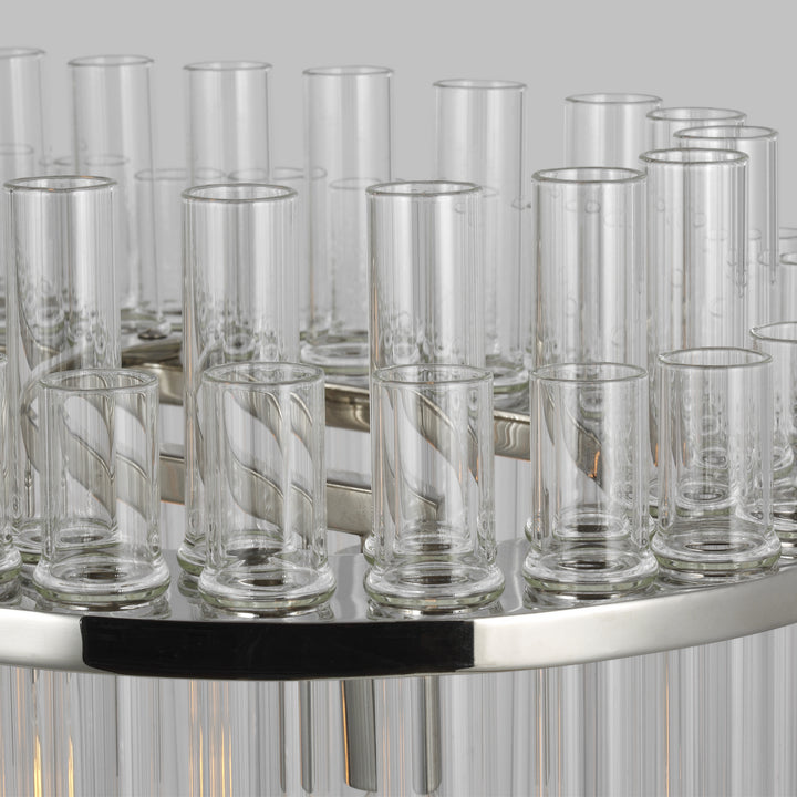 Visual Comfort Studio Canada - CC1307PN - Seven Light Linear Chandelier - Beckett - Polished Nickel