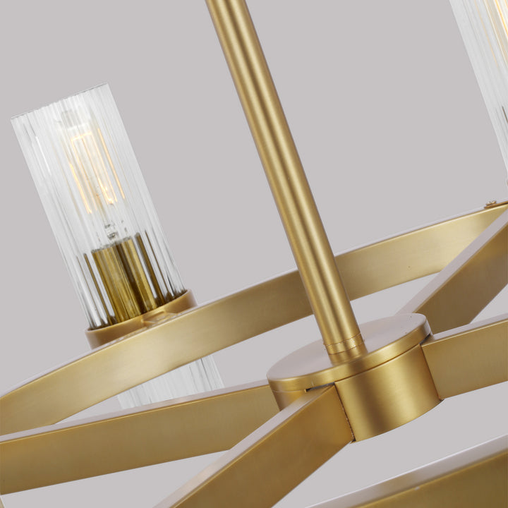 Visual Comfort Studio Canada - CC1378BBS - Eight Light Chandelier - Geneva - Burnished Brass