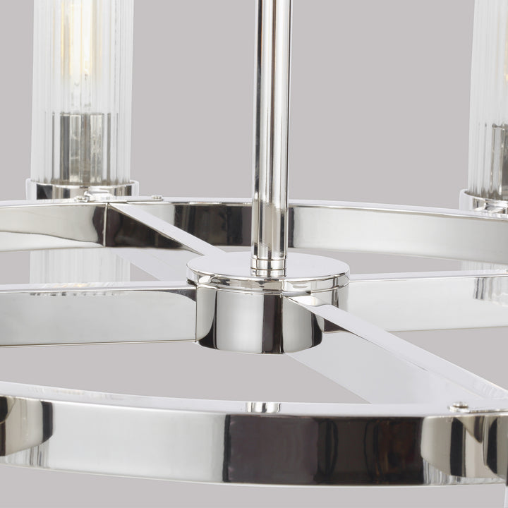 Visual Comfort Studio Canada - CC1378PN - Eight Light Chandelier - Geneva - Polished Nickel