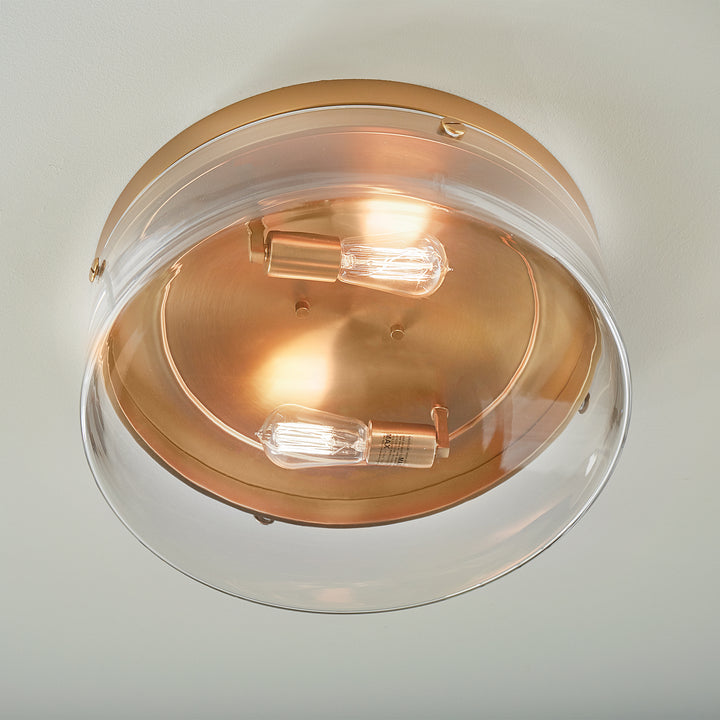 Visual Comfort Studio Canada - CF1032BBS - Two Light Flush Mount - Garrett - Burnished Brass
