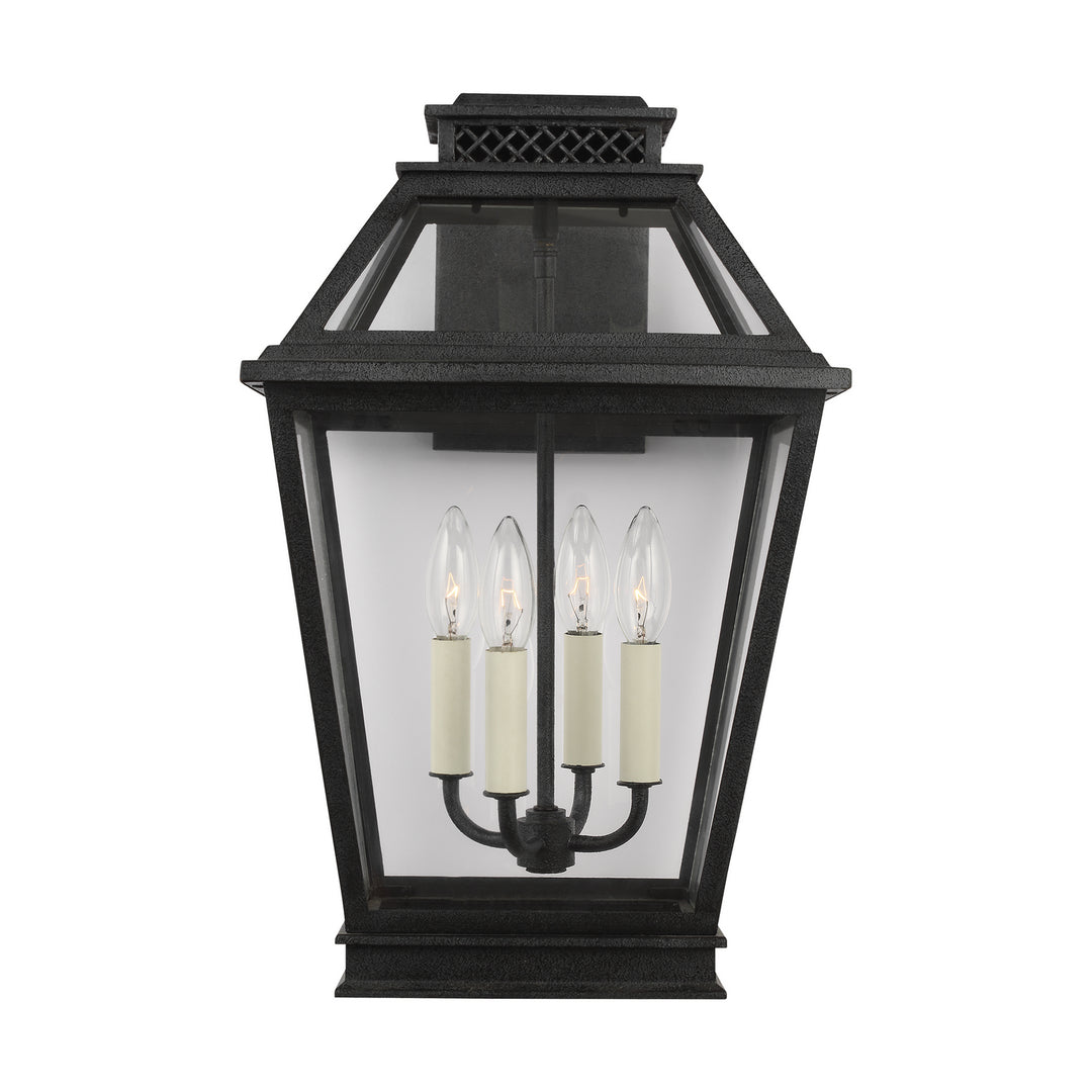 Falmouth Four Light Outdoor Wall Lantern in Dark Weathered Zinc - available from The Lighting Shoppe, trusted by Canadian homeowners