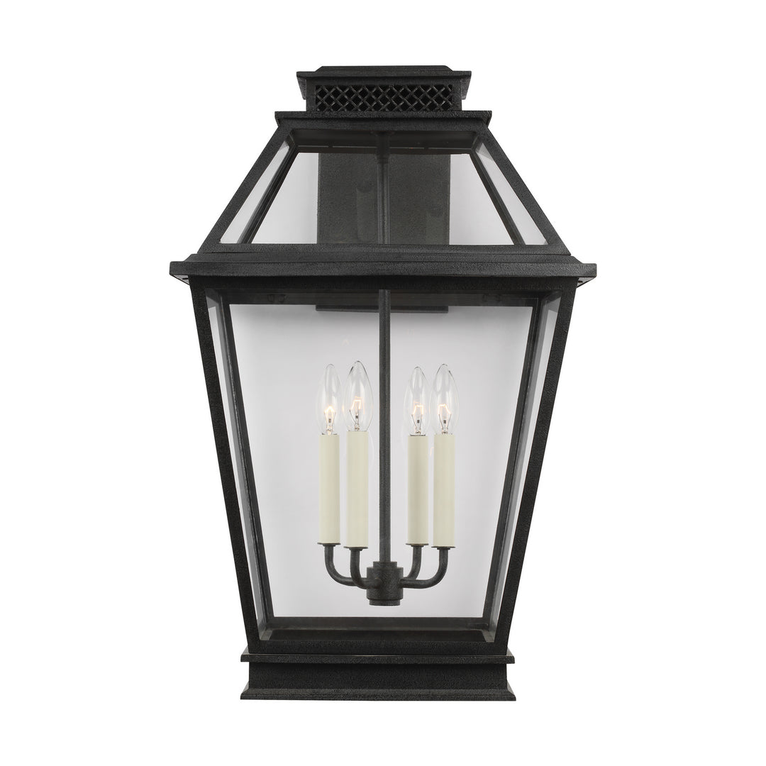 Falmouth Four Light Outdoor Wall Lantern in Dark Weathered Zinc - available from The Lighting Shoppe, trusted by Canadian homeowners