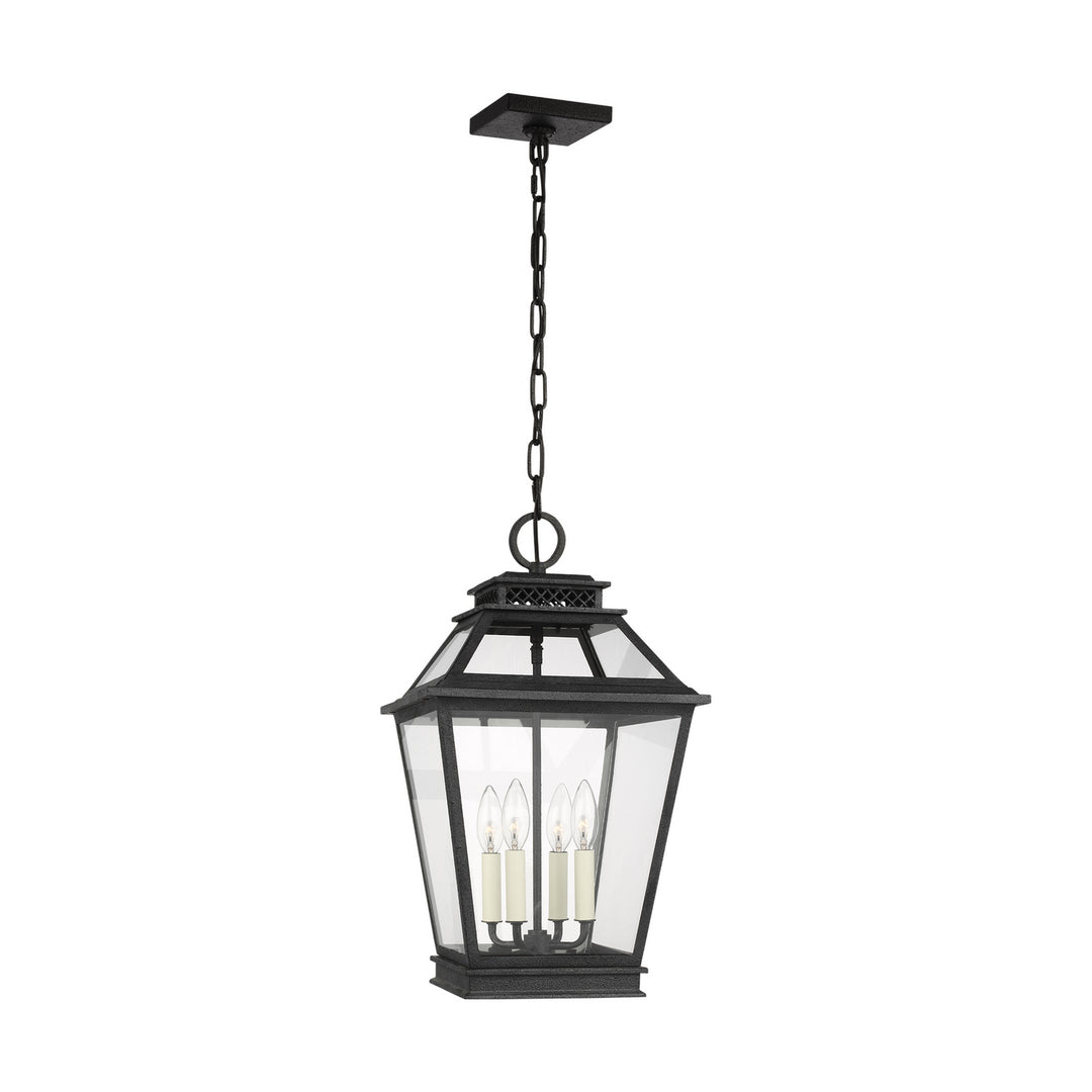 Falmouth Four Light Hanging Lantern in Dark Weathered Zinc - available from The Lighting Shoppe, trusted by Canadian homeowners