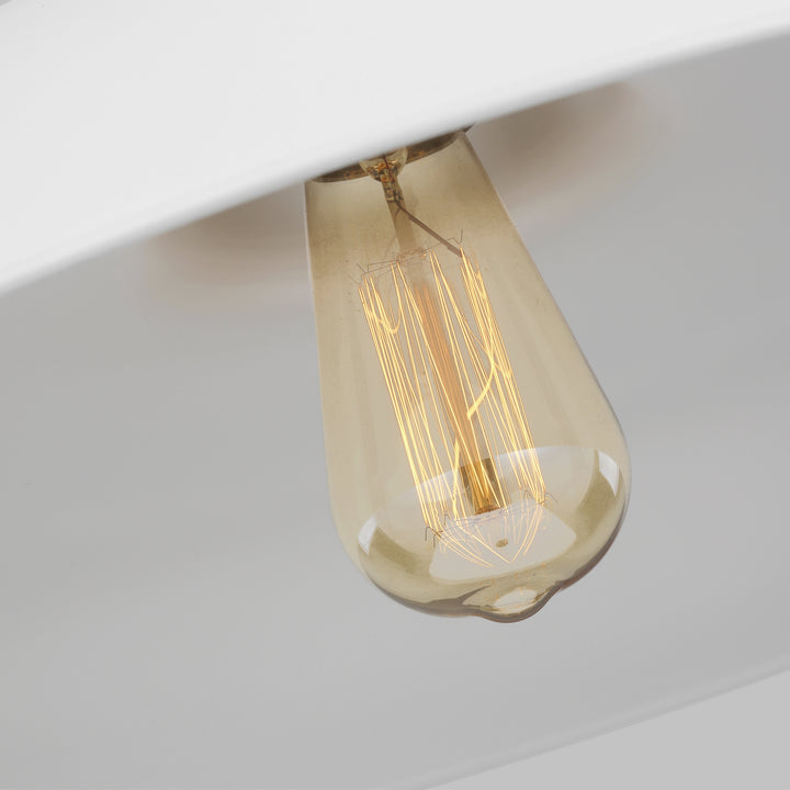 Visual Comfort Studio Canada - CP1231MWTBBS - One Light Pendant - Wellfleet - Matte White and Burnished Brass