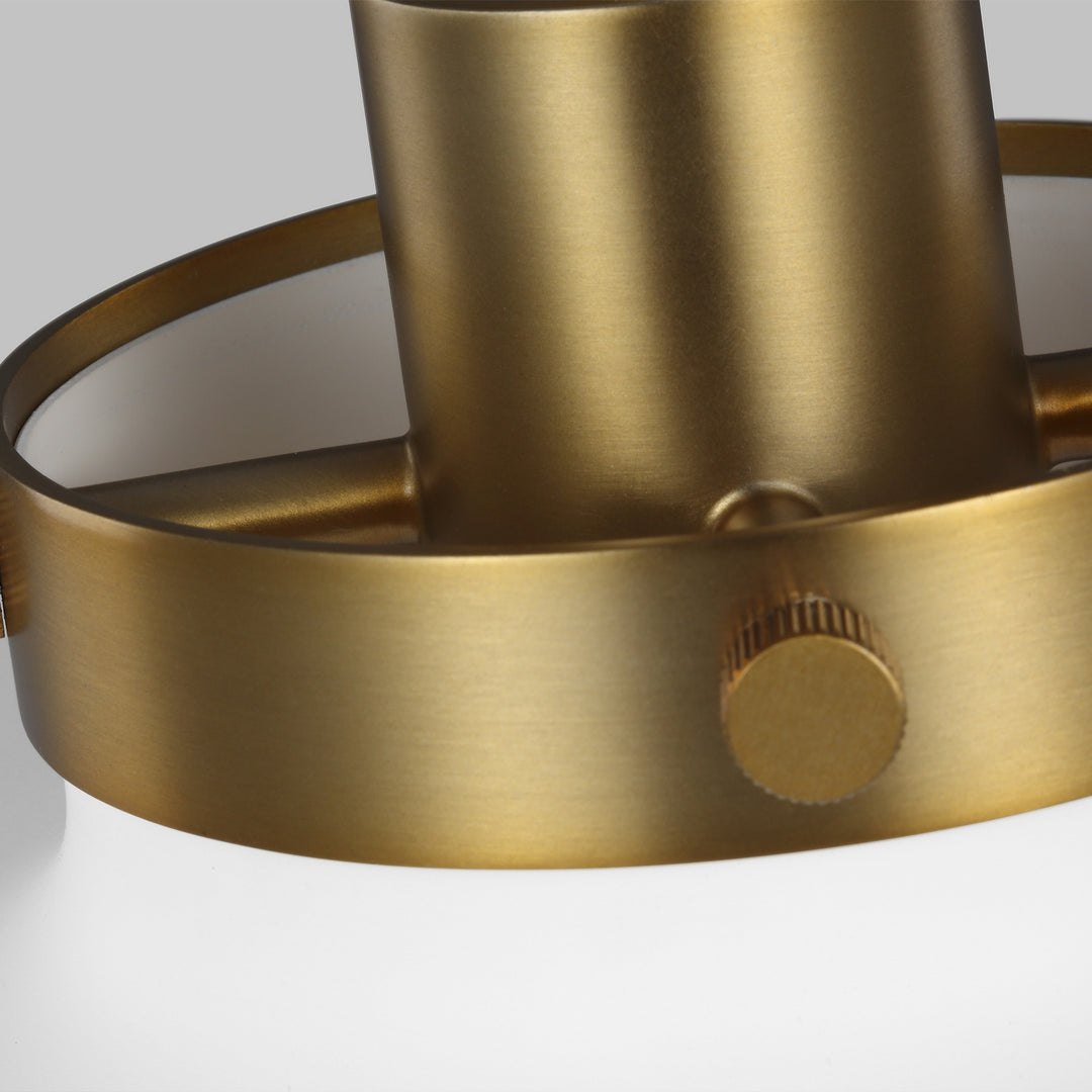 Visual Comfort Studio Canada - CP1231MWTBBS - One Light Pendant - Wellfleet - Matte White and Burnished Brass
