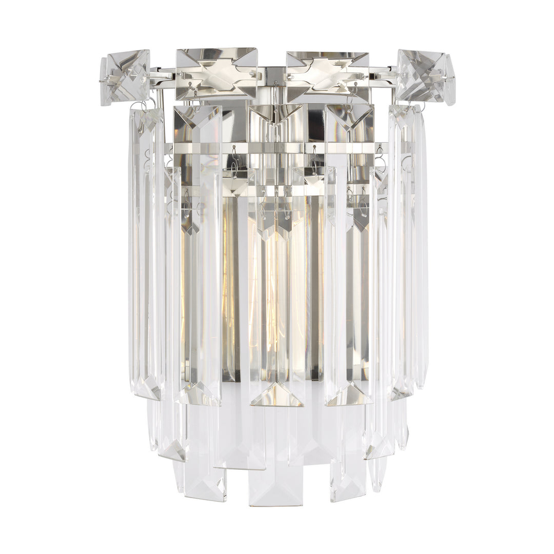 Arden One Light Wall Sconce in Polished Nickel - available from The Lighting Shoppe, trusted by Canadian homeowners
